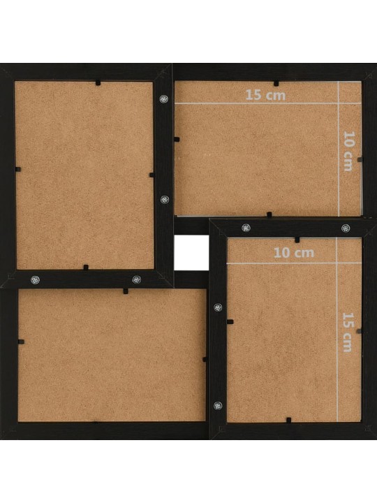 Kollaasi valokuvakehys 24x(10x15 cm) kuville musta MDF