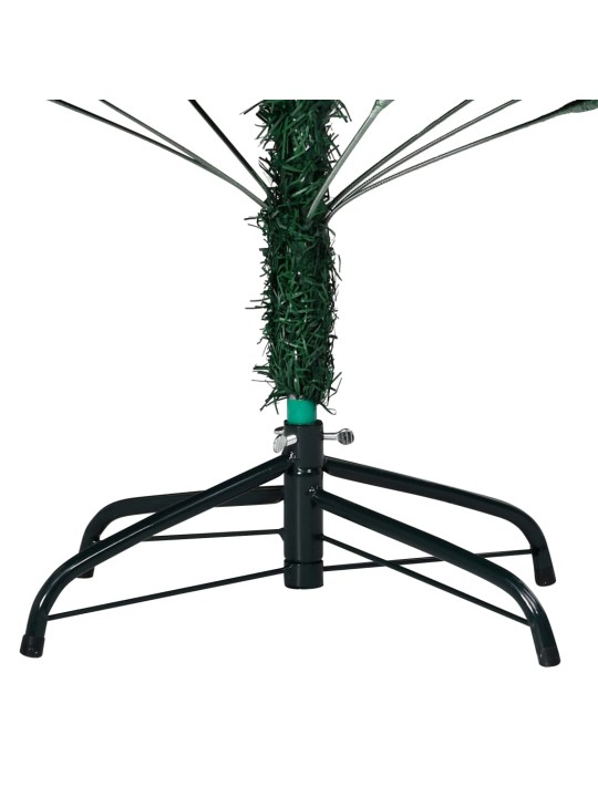 Tekojoulukuusi palloilla esivalaistu vihreä 210 cm PVC
