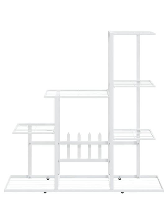 Kukkateline 94,5x25x88 cm valkoinen metalli