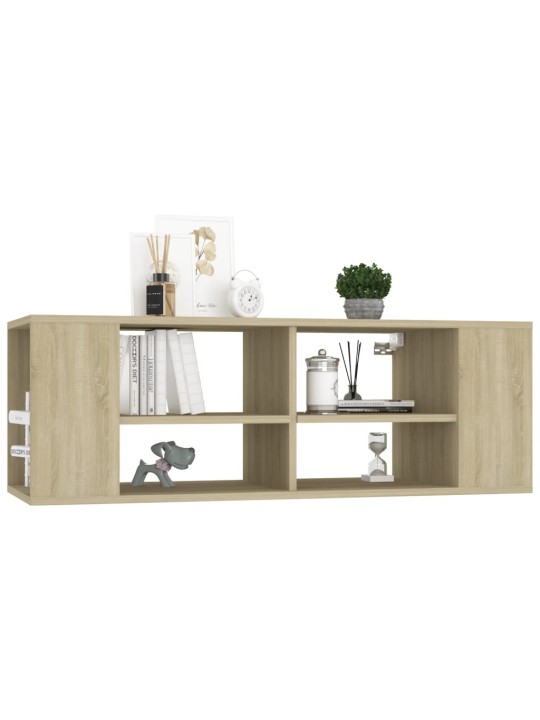 Seinäkiinnitettävä tv-taso sonoma 102x35x35 cm tekninen puu