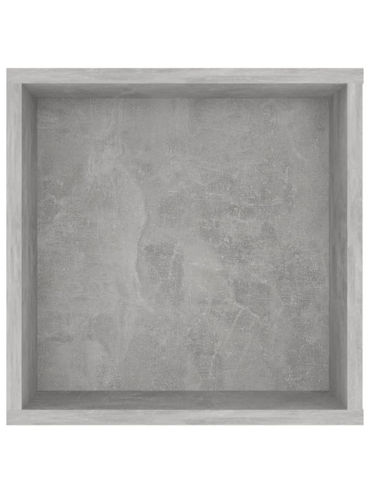 Seinäkiinnitettävä tv-taso betoninharmaa 102x35x35cm puu