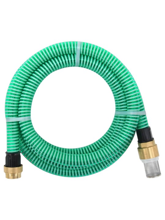 Imuletku messinkiliittimillä vihreä 1,1" 4 m PVC