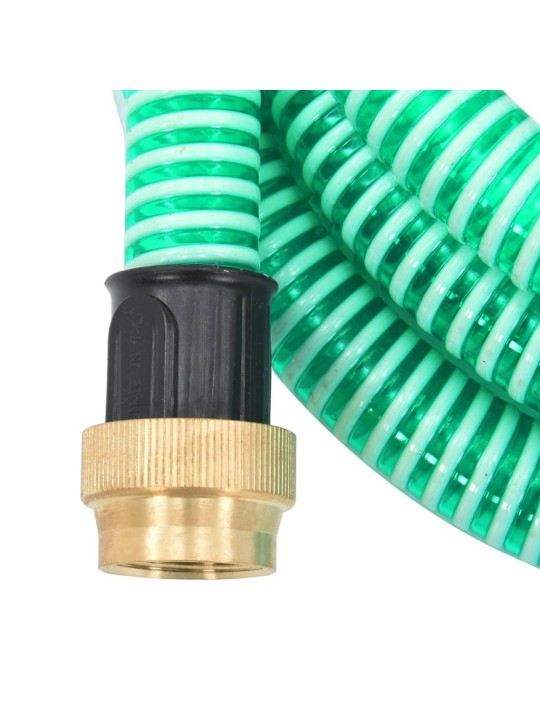 Imuletku messinkiliittimillä vihreä 1,1" 4 m PVC