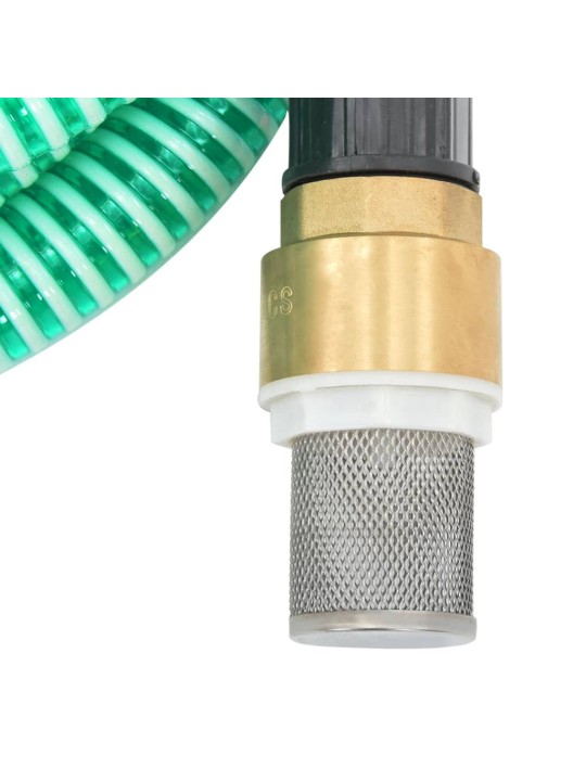 Imuletku messinkiliittimillä vihreä 1,1" 4 m PVC
