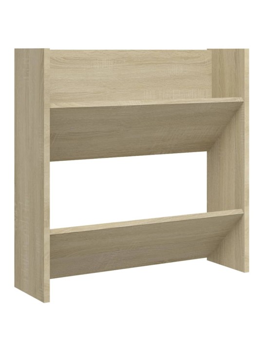 Seinäkenkäkaappi sonoma-tammi 60x18x60 cm lastulevy