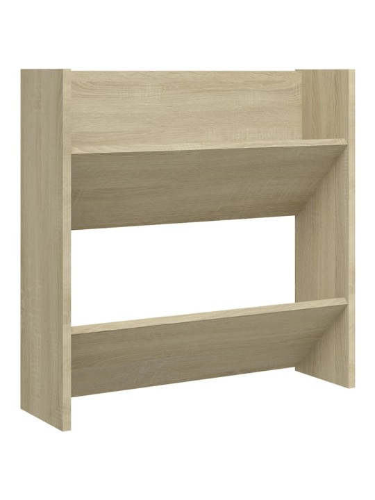 Seinäkenkäkaapit 2 kpl sonoma-tammi 60x18x60 cm lastulevy