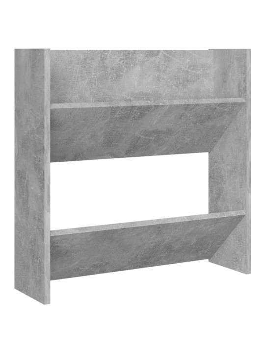 Seinäkenkäkaappi betoninharmaa 60x18x60 cm lastulevy