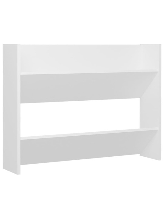 Seinäkenkäkaapit 2 kpl valkoinen 80x18x60 cm lastulevy