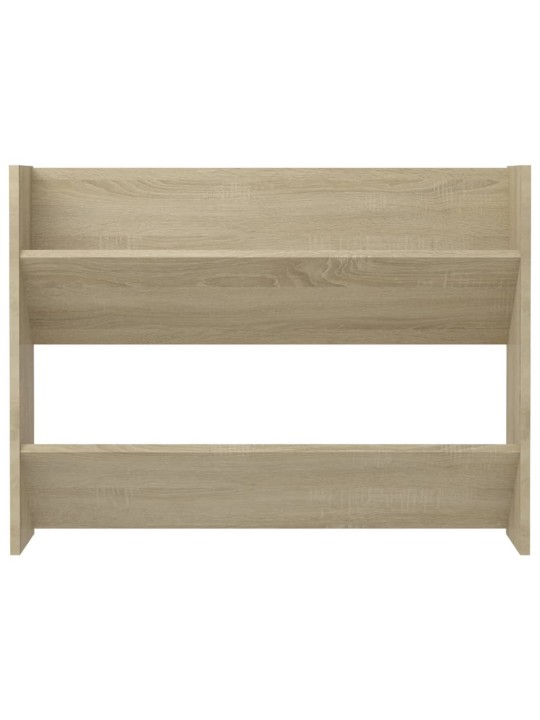 Seinäkenkäkaapit 2 kpl sonoma-tammi 80x18x60 cm lastulevy