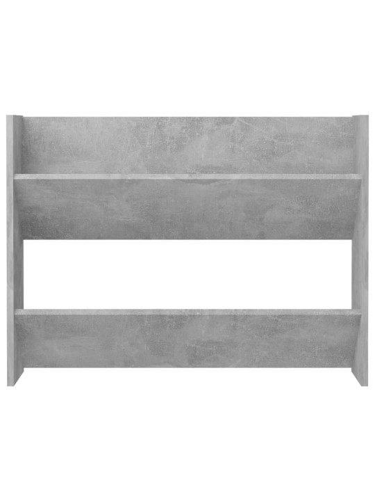 Seinäkenkäkaapit 2 kpl betoninharmaa 80x18x60 cm lastulevy