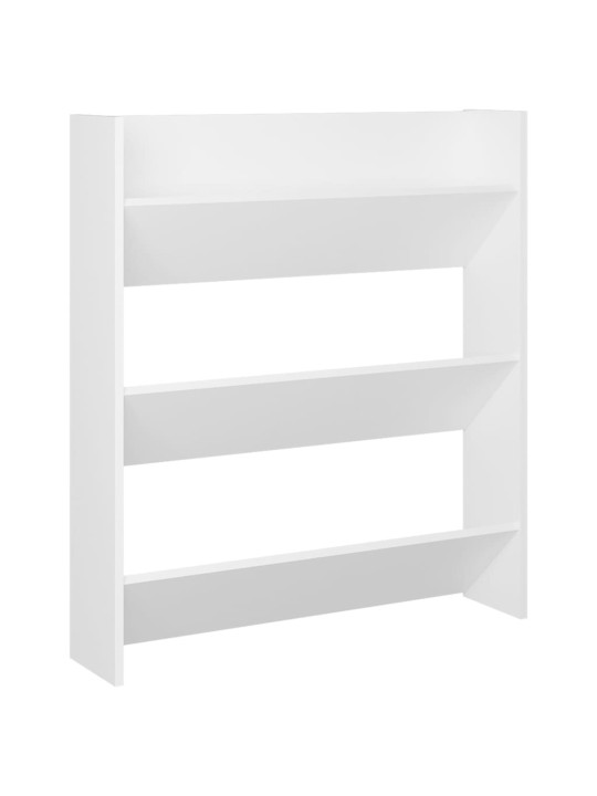Seinäkenkäkaapit 2 kpl valkoinen 80x18x90 cm lastulevy