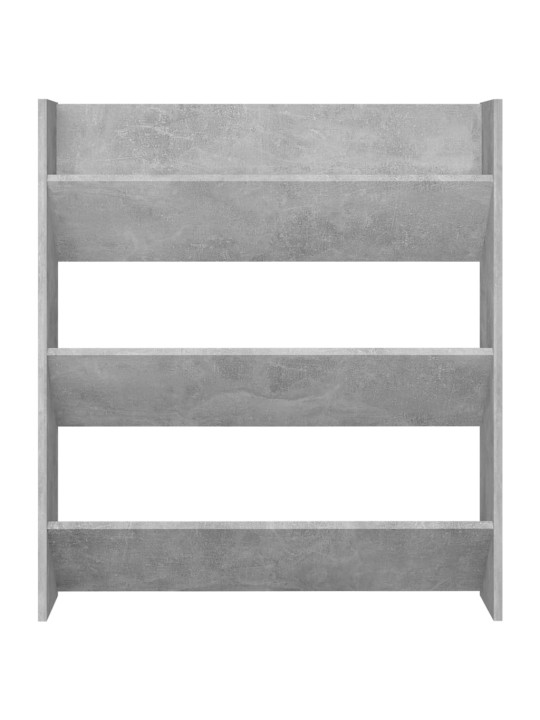 Seinäkenkäkaapit 2 kpl betoninharmaa 80x18x90 cm lastulevy