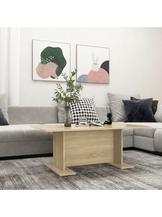 Sohvapöytä sonoma-tammi 103,5x60x40 cm lastulevy