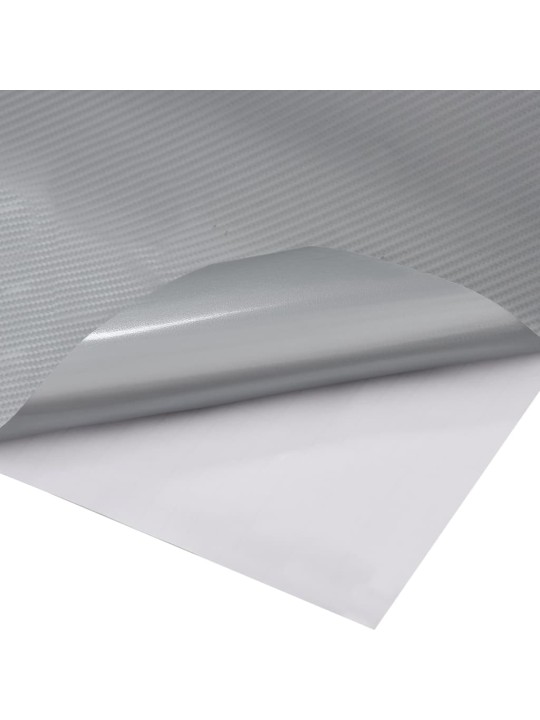 Auton päällystekalvot 2 kpl 4d hopea 100x150 cm