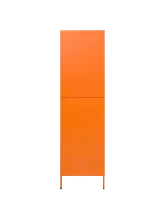 Vaatekaappi oranssi 90x50x180 cm teräs