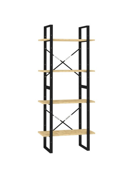 4-tasoinen kirjahylly 60x30x140 cm täysi mänty