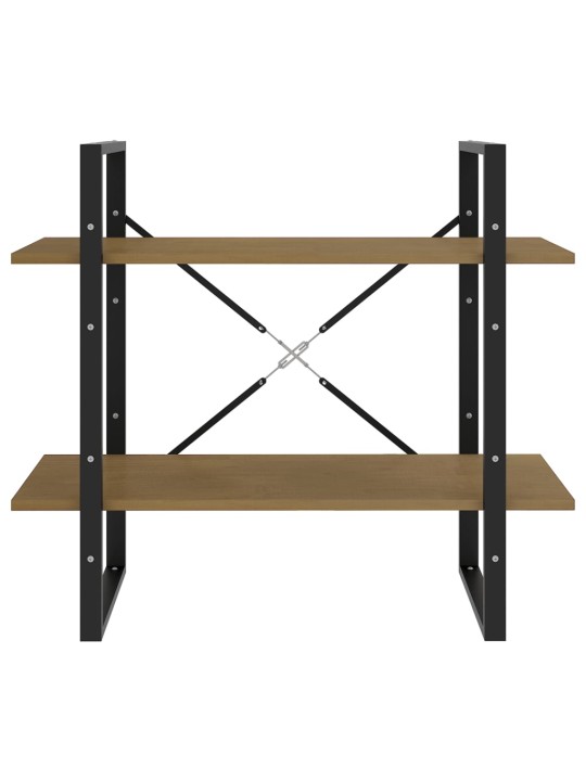 2-tasoinen kirjahylly 80x30x70 cm täysi mänty