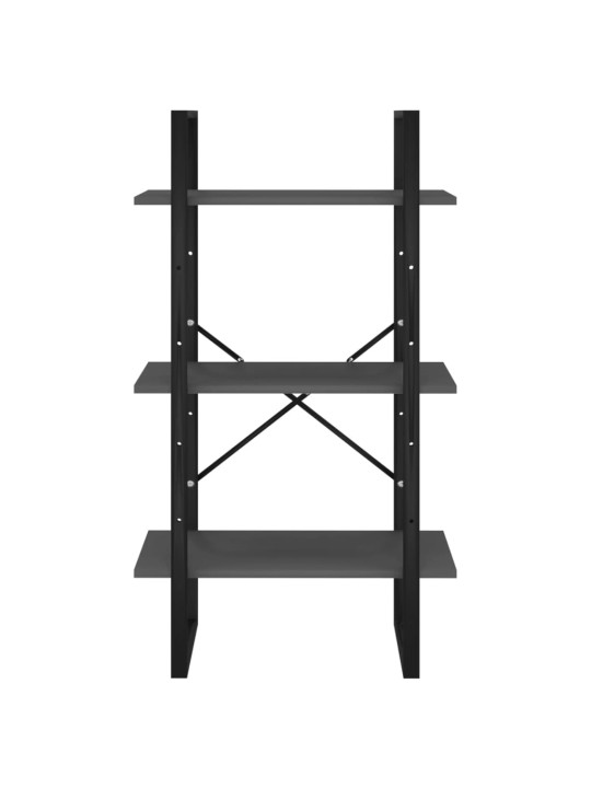 Varastohylly harmaa 60x30x105 cm lastulevy