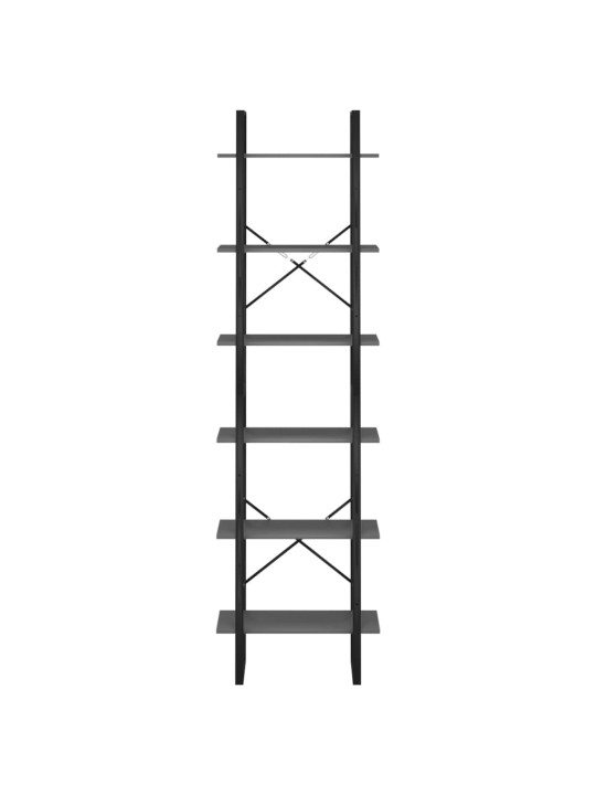 Säilytyshylly harmaa 60x30x210 cm tekninen puu