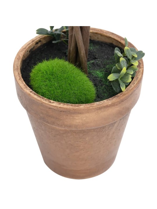 Keinotekoinen puksipuukasvi ruukussa 2 kpl vihreä pallo 41 cm