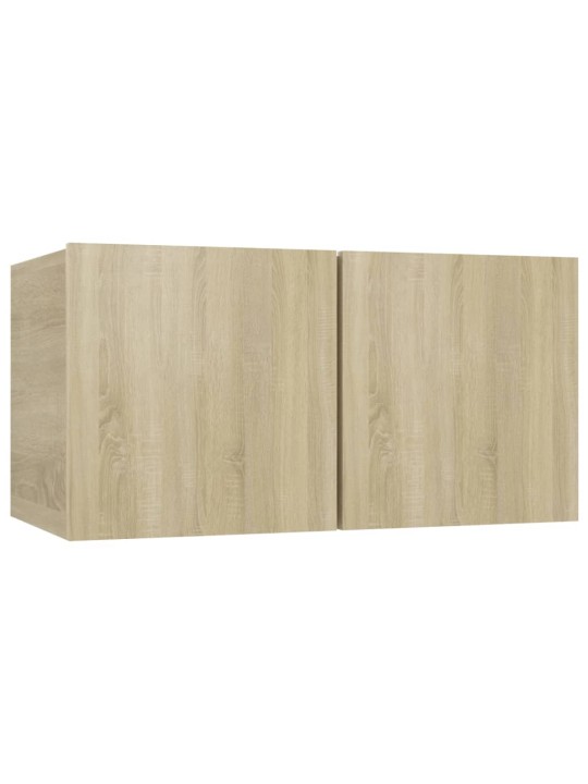 TV-tasot 4 kpl Sonoma-tammi 60x30x30 cm lastulevy