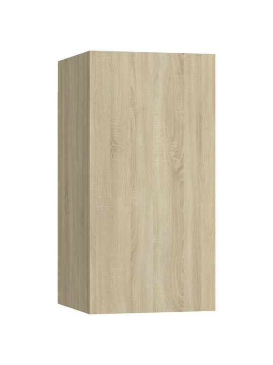 TV-tasot 4 kpl Sonoma-tammi 30,5x30x60 cm lastulevy