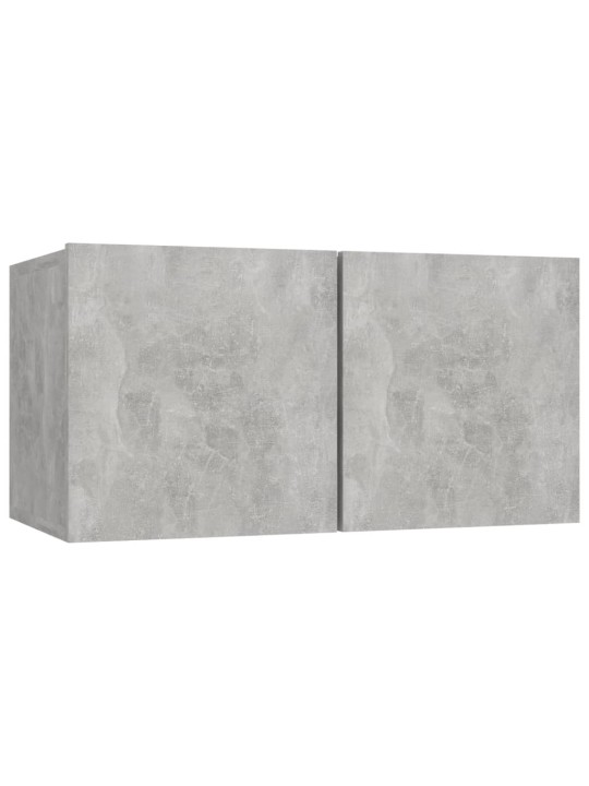 TV-tasot 4 kpl betoninharmaa 60x30x30 cm lastulevy