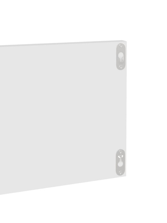 Seinähyllyt 2 kpl valkoinen 80x11,5x18 cm lastulevy