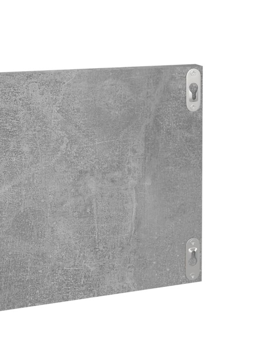 Seinähyllyt 2 kpl betoninharmaa 80x11,5x18 cm lastulevy