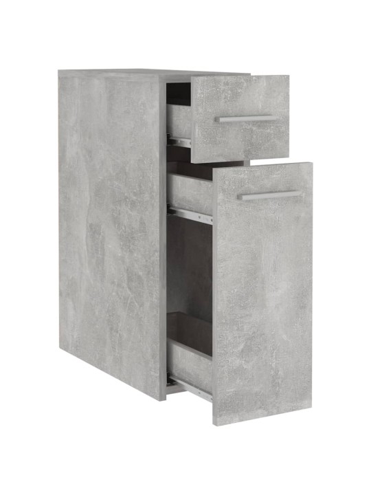 Apteekkarinkaappi betoninharmaa 20x45,5x60 cm lastulevy
