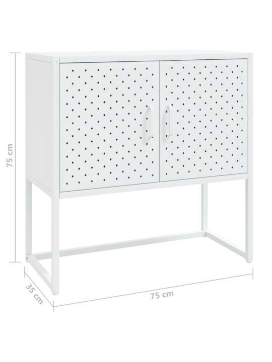 Senkki valkoinen 75x35x75 cm teräs