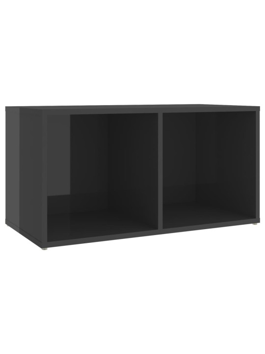 TV-tasot 2 kpl korkeakiilto harmaa 72x35x36,5 cm lastulevy