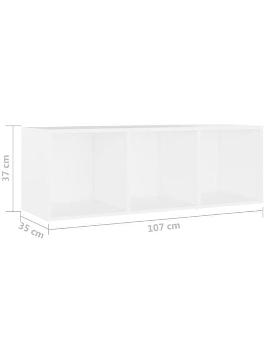 Tv-tasot 2 kpl valkoinen 107x35x37 cm lastulevy