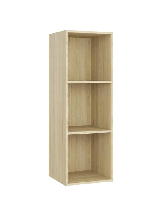 Tv-tasot 2 kpl sonoma-tammi 107x35x37 cm tekninen puu