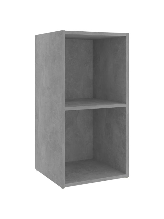 TV-tasot 2 kpl betoninharmaa 72x35x36,5 cm lastulevy