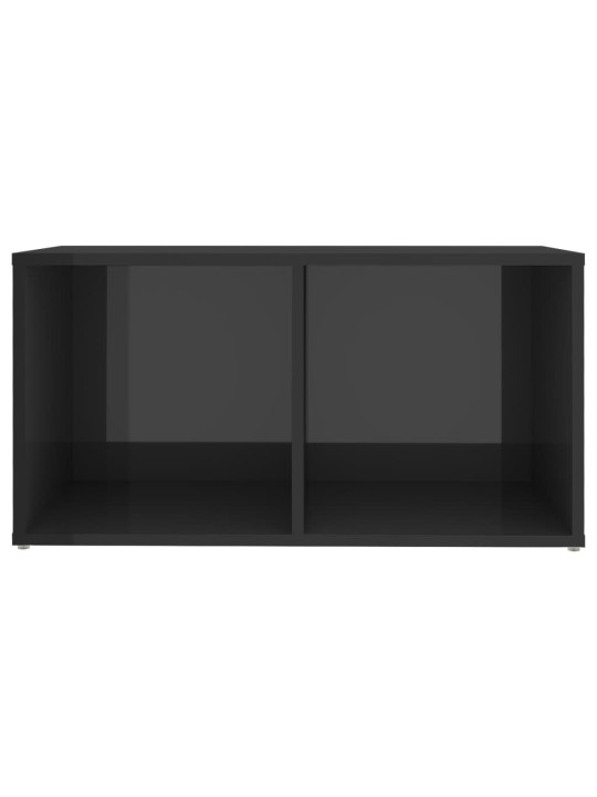 TV-tasot 2 kpl korkeakiilto harmaa 72x35x36,5 cm lastulevy