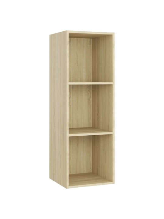 Tv-tasot 3 kpl sonoma-tammi 107x35x37 cm lastulevy