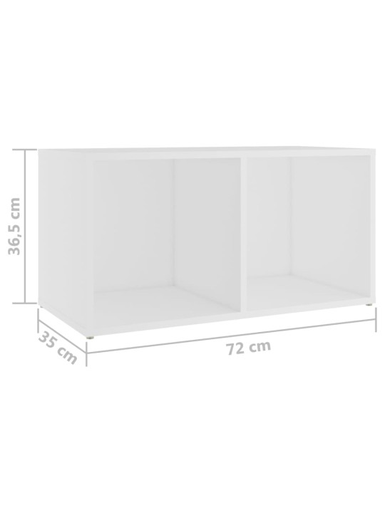 TV-tasot 4 kpl valkoinen 72x35x36,5 cm lastulevy
