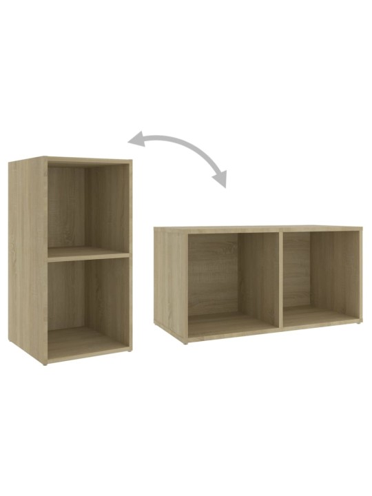 Tv-tasot 4 kpl sonoma-tammi 72x35x36,5 cm tekninen puu