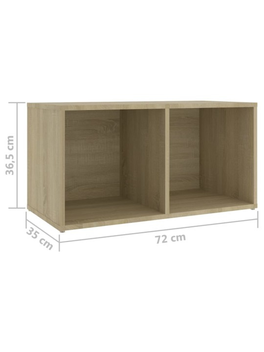 Tv-tasot 4 kpl sonoma-tammi 72x35x36,5 cm tekninen puu