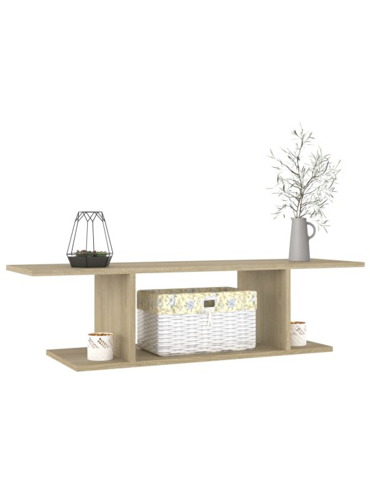 Seinäkiinnitettävä tv-taso sonoma-tammi 103x30x26,5 cm