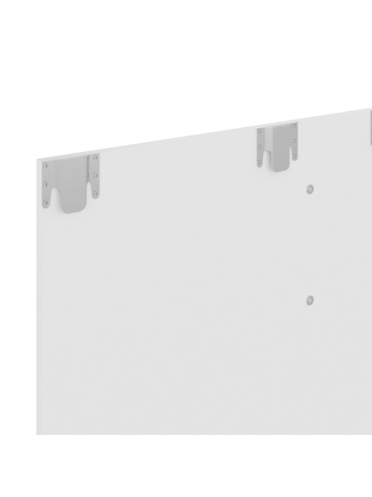 TV-taso seinälle valkoinen 120x23,5x90 cm lastulevy