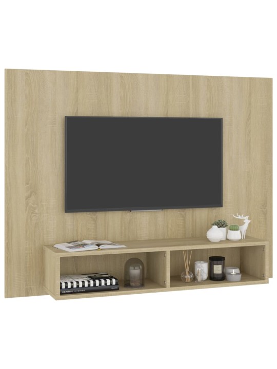 Tv-taso seinälle sonoma-tammi 120x23,5x90 cm tekninen puu