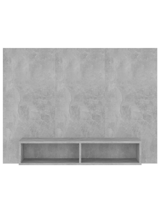 Tv-taso seinälle betoninharmaa 120x23,5x90 cm tekninen puu