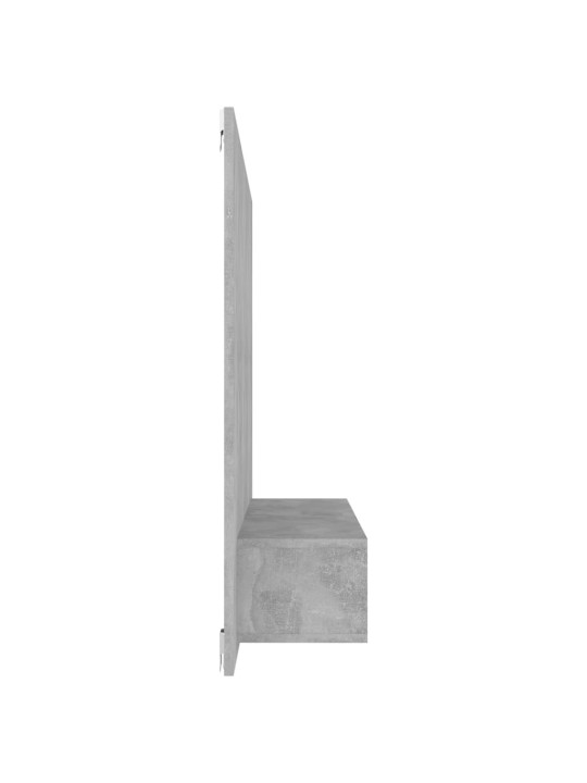 Tv-taso seinälle betoninharmaa 120x23,5x90 cm tekninen puu