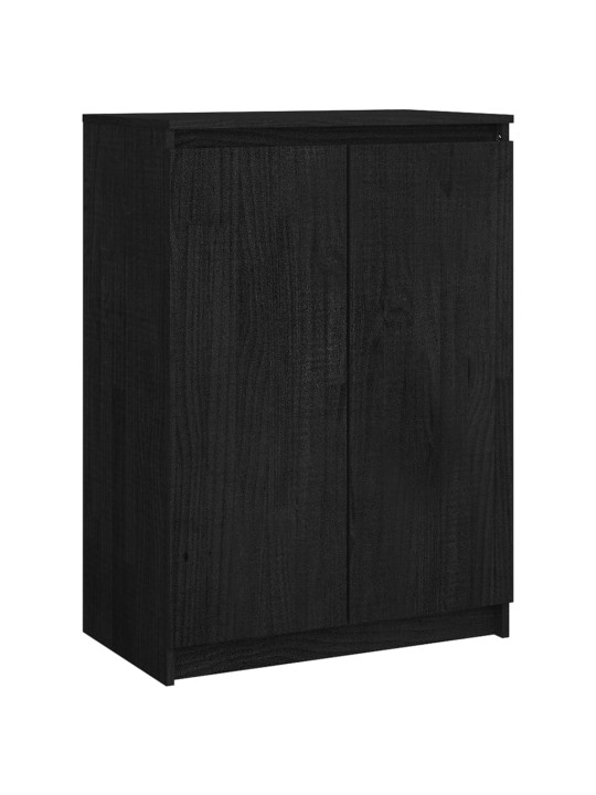 Senkki musta 60x36x84 cm täysi mänty