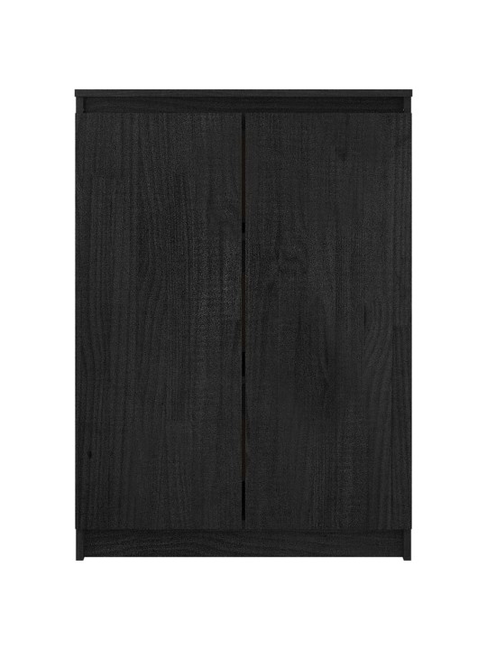 Senkki musta 60x36x84 cm täysi mänty