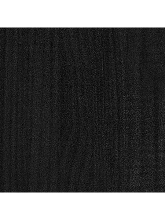 Senkki musta 60x36x84 cm täysi mänty