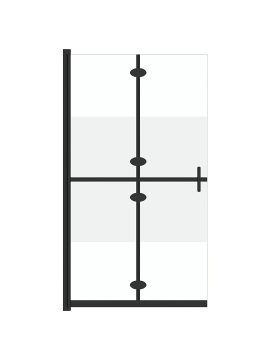 Walk-in suihkuseinä kokoontaittuva ESG 1/2 huurrelasi 110x190cm