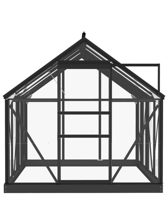 kasvihuoneen vaihtorunko antrasiitti 155x103x191 cm alumiinia